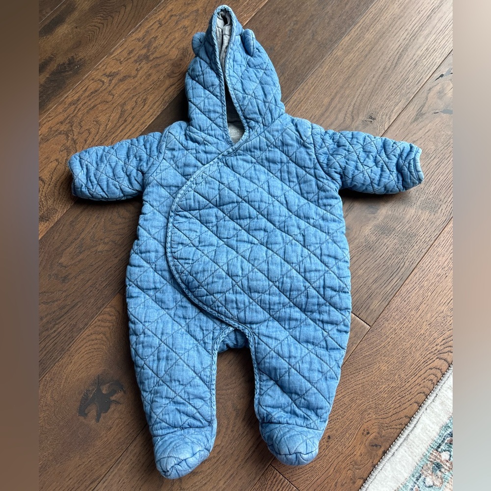 GAP blue Baby onesie cost snow suit